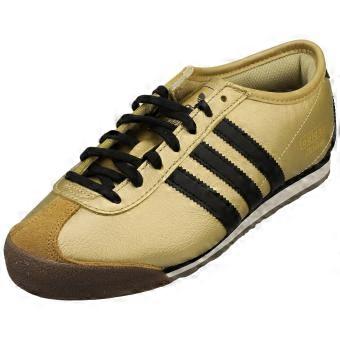 adidas Italia 70 S Womens Fashion Trainers in Gold Black