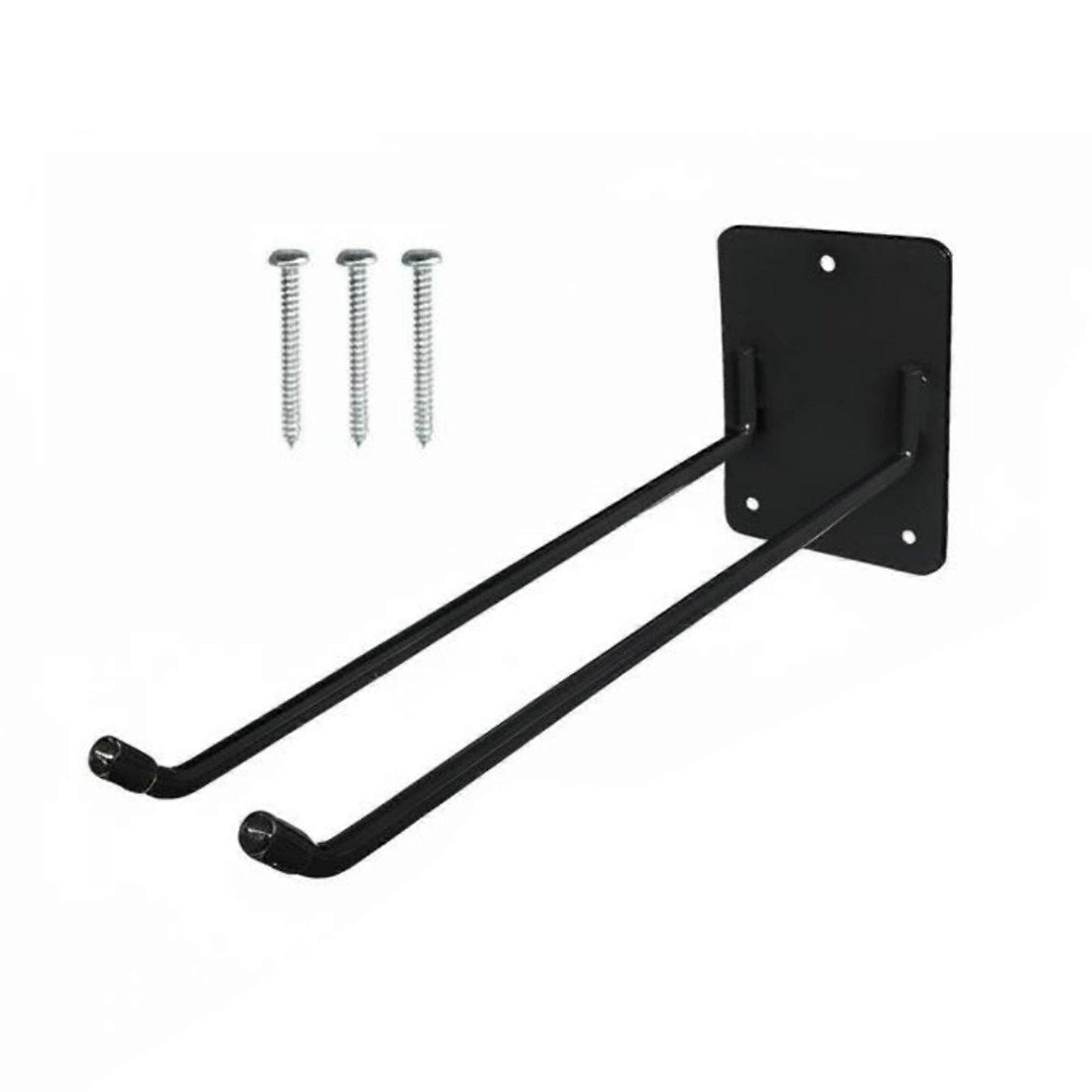 Garden Tool Storage Rack Iron Construction Double Prong Tool Hook Space Saving