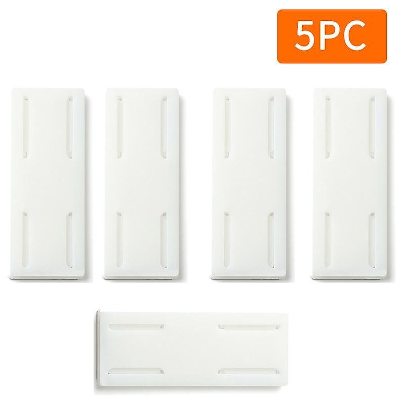 5Pcs Wall-mounted Self-adhesive Hook Socket Storage Holder Socket Organizer Fixer