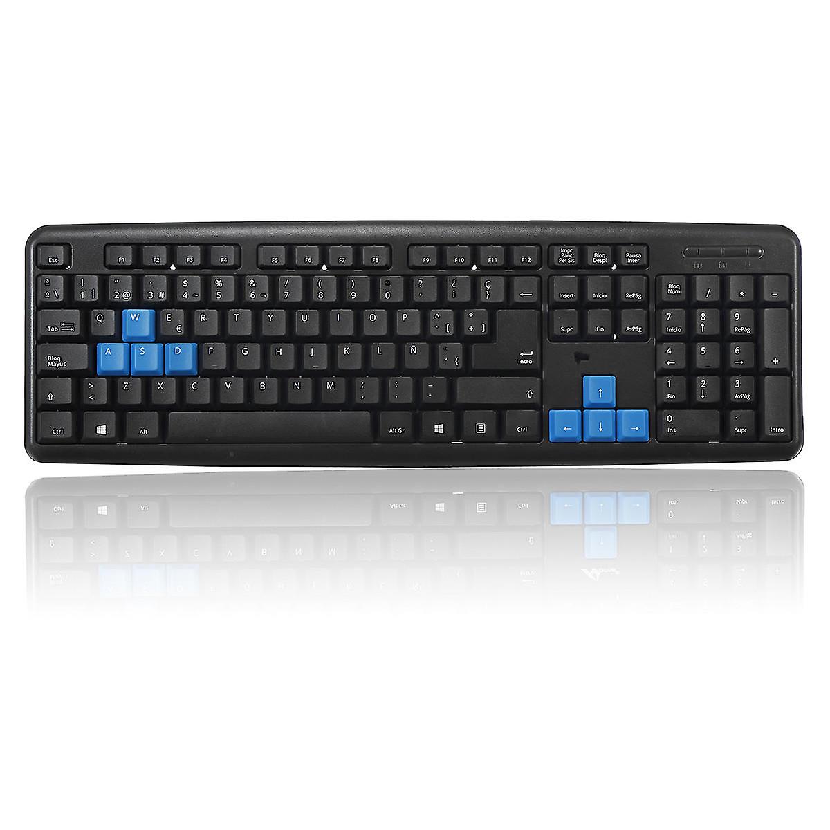 104 Keys Ultrathin Wired Waterproof Plug Keyboard For Pc Game Office