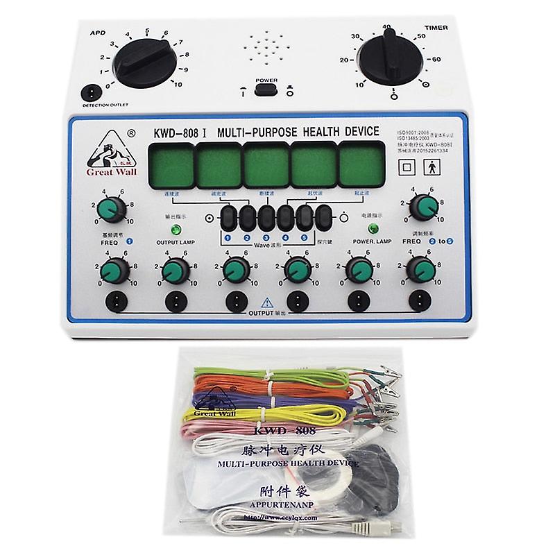 Electric Acupuncture Stimulator Machine Electrical Nerve Muscle Stimulator 6 Channels Output Patch Massager Care