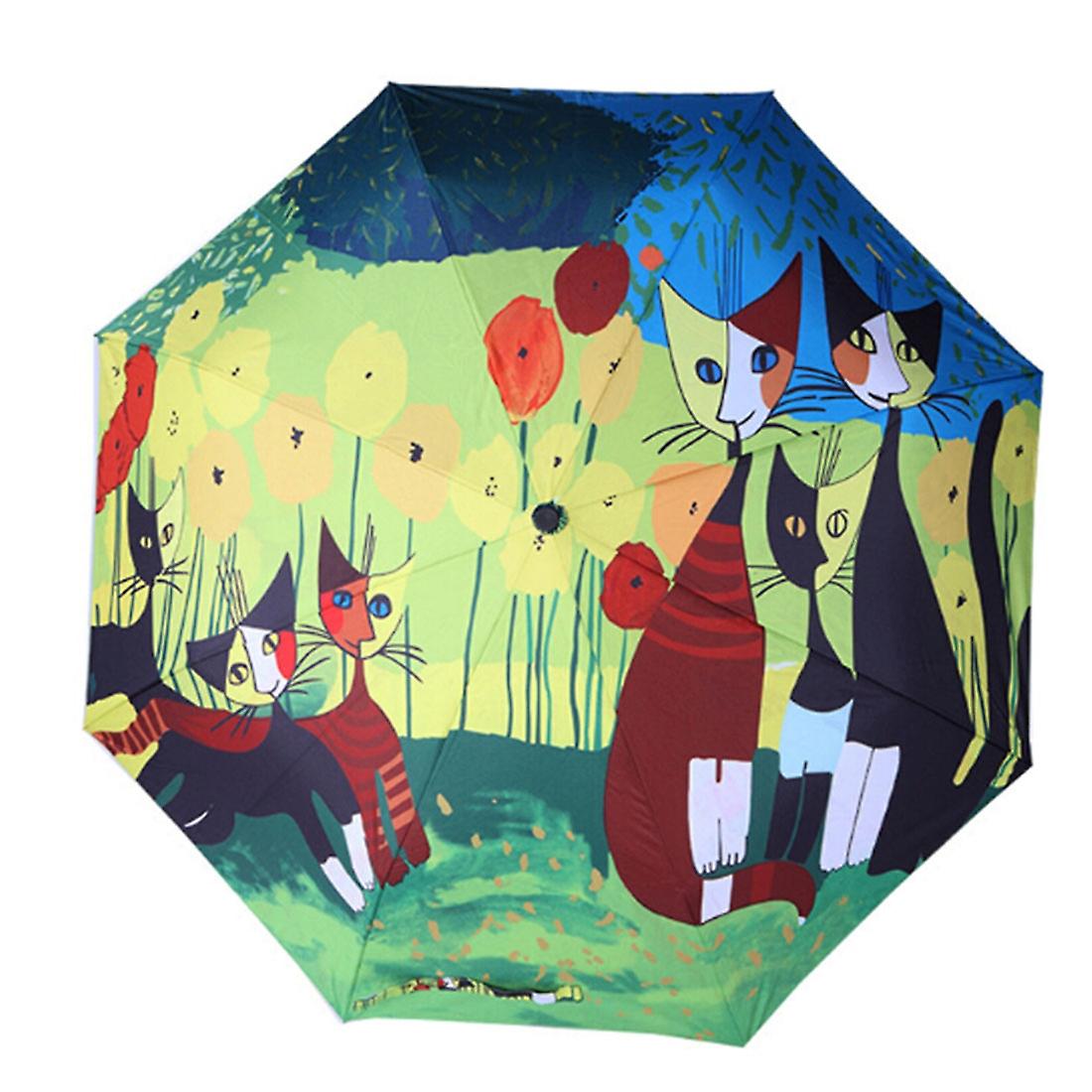 Three Fold Silver Tape Anti Ultraviolet Sunshade Umbrella