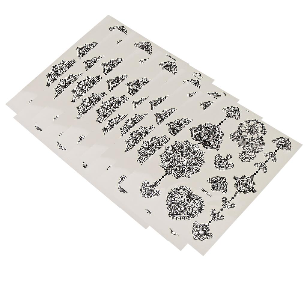 Temporary Flash Tattoo Inspired Stickers Transfer Stencil Paper Removable LS1003