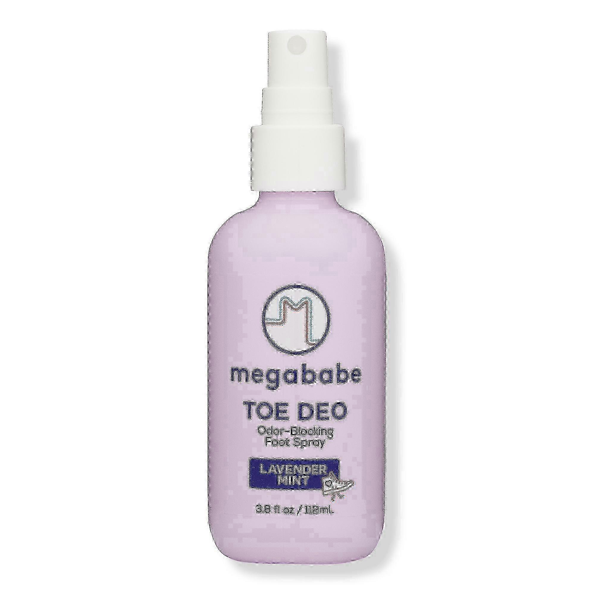 Megababe 薰衣草薄荷脚趾防臭足部喷雾,3.8 盎司
