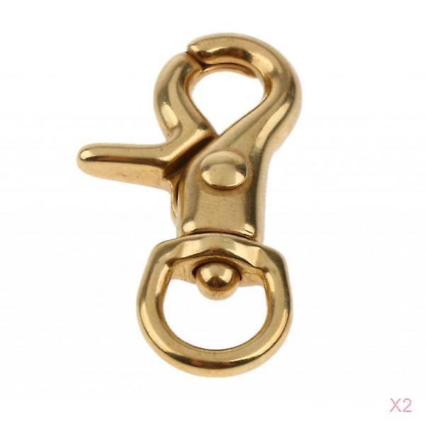 2x Lobster Clasp Hook Keychain Swivel Trigger Snap Hook Buckle Finding 11mm