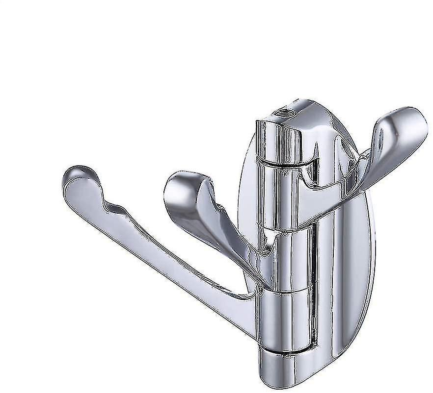 Solid Metal Swivel Hook, Heavy-duty Folding Swing Arm Triple Coat And Hat Hook, With Multiple Triple Folding Arm Towel Hangers, Suitable For Bathroom,
