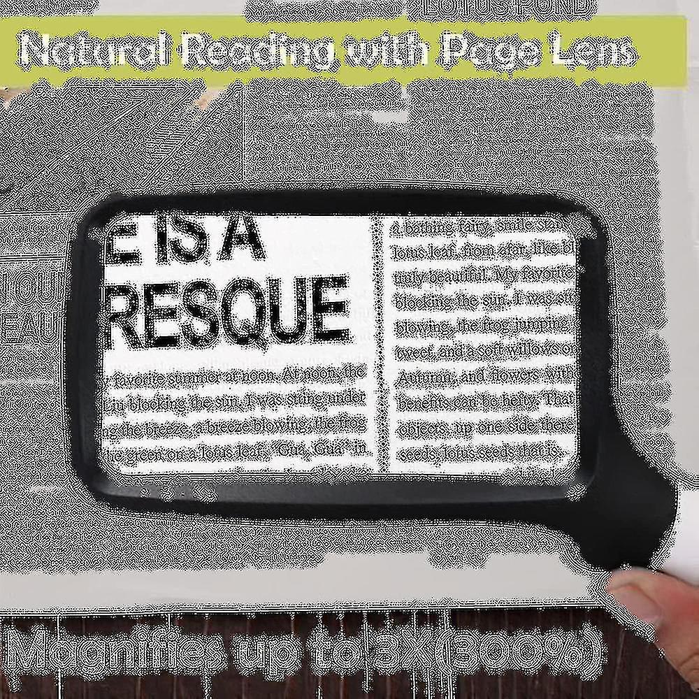 Magnifying Glass With Light, Folding Handheld 3x Large Rectangle Lighted Magnifier With Dimmable Led For Reading