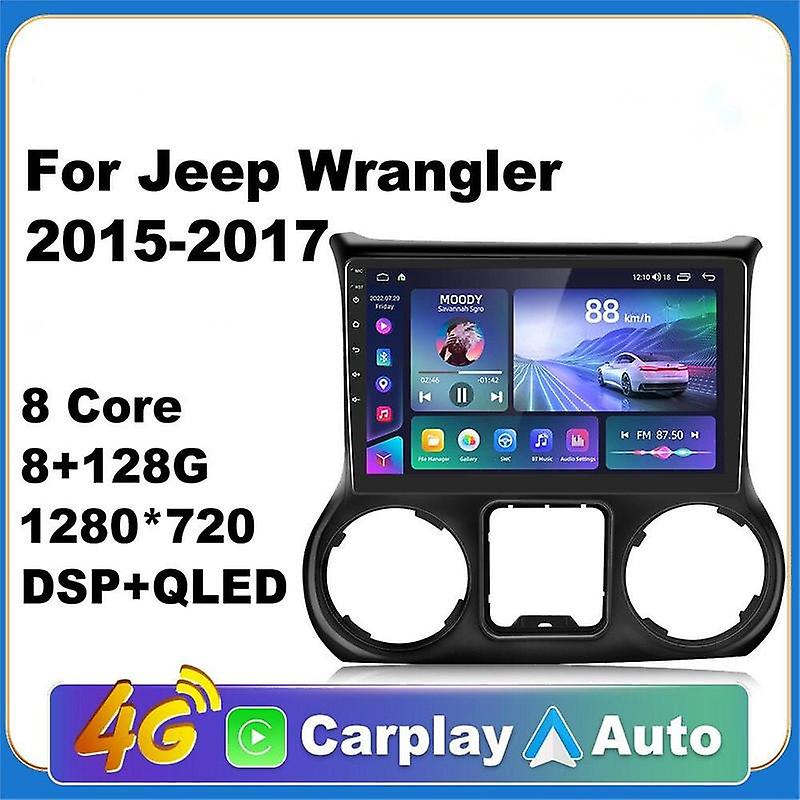 Car Android CarPlay Radio Multimedia Player For Jeep Wrangler 2015-2017 2 Din Autoradio Video