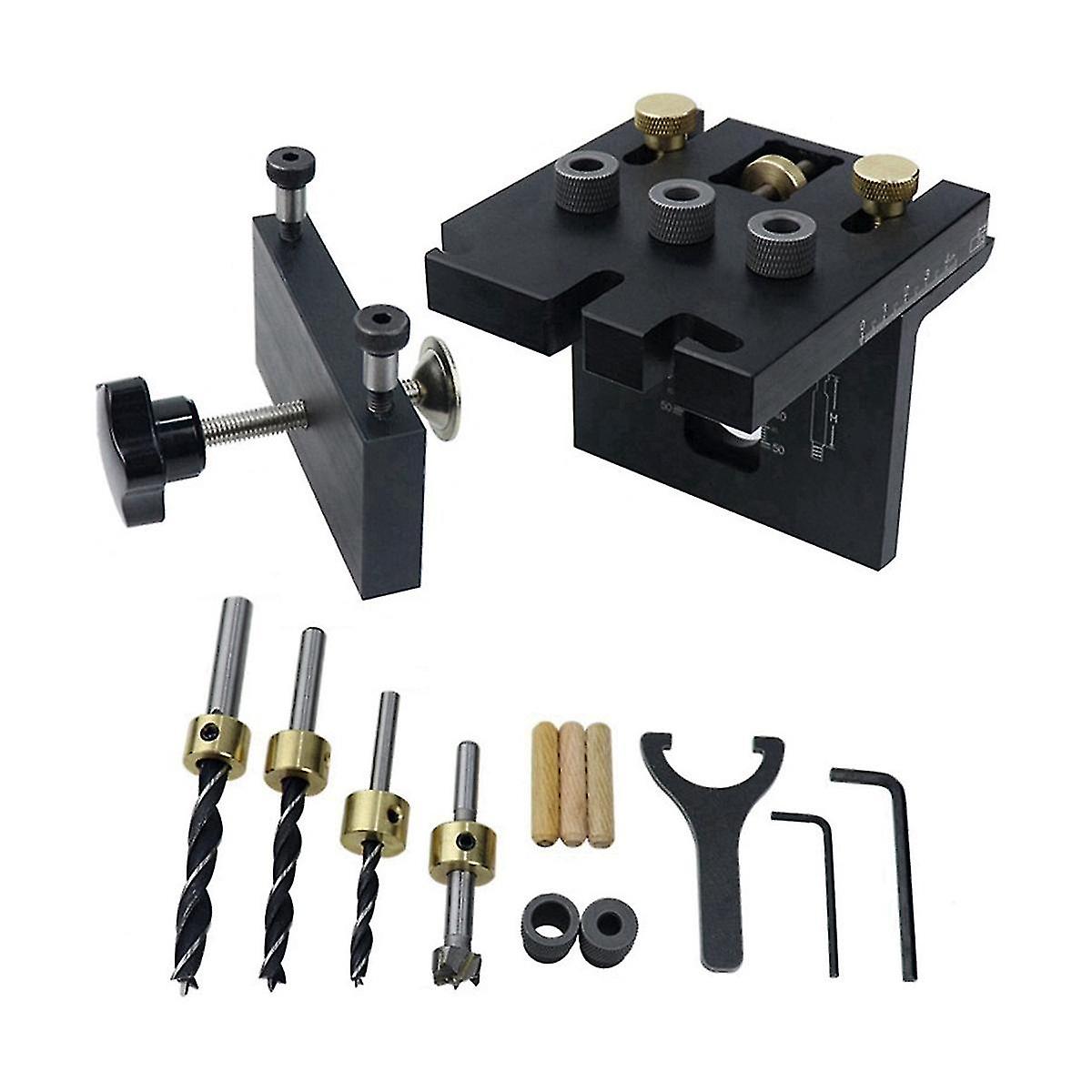 3 In 1 Hole Clamp Set, Woodworking Clamp Set, Hole Punch Tool With Positioning Clips For Hole Punch