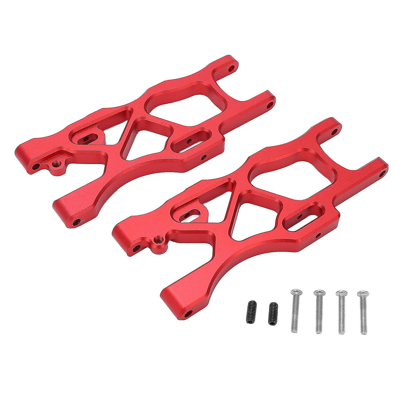 1Pair Aluminum Alloy Rc Car Rear Hem Arm Metal Lower Swing Arm Rc Car Upgrade Part For Arrma Mojave 6s 1/7red