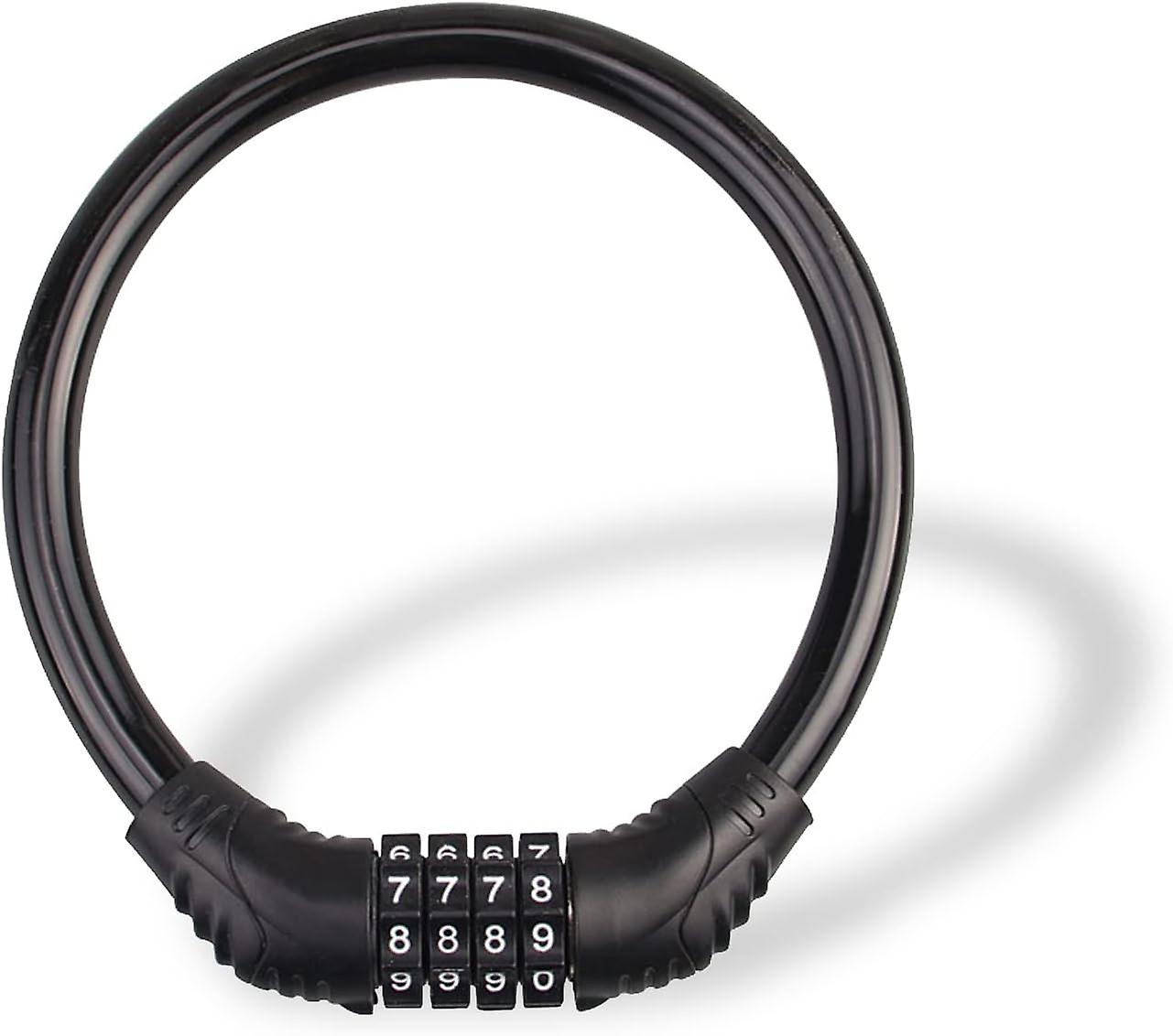 Heavy Duty Bike Lock - High Security 4-digit Combination Cable Lock