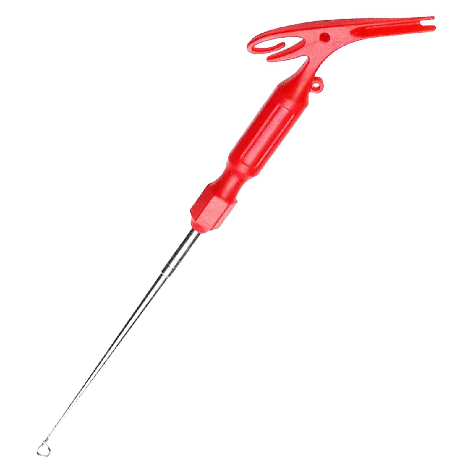 Fishing Hook Remover Hook Quick Removal Device Fast Knotting Hooks Extractor Red