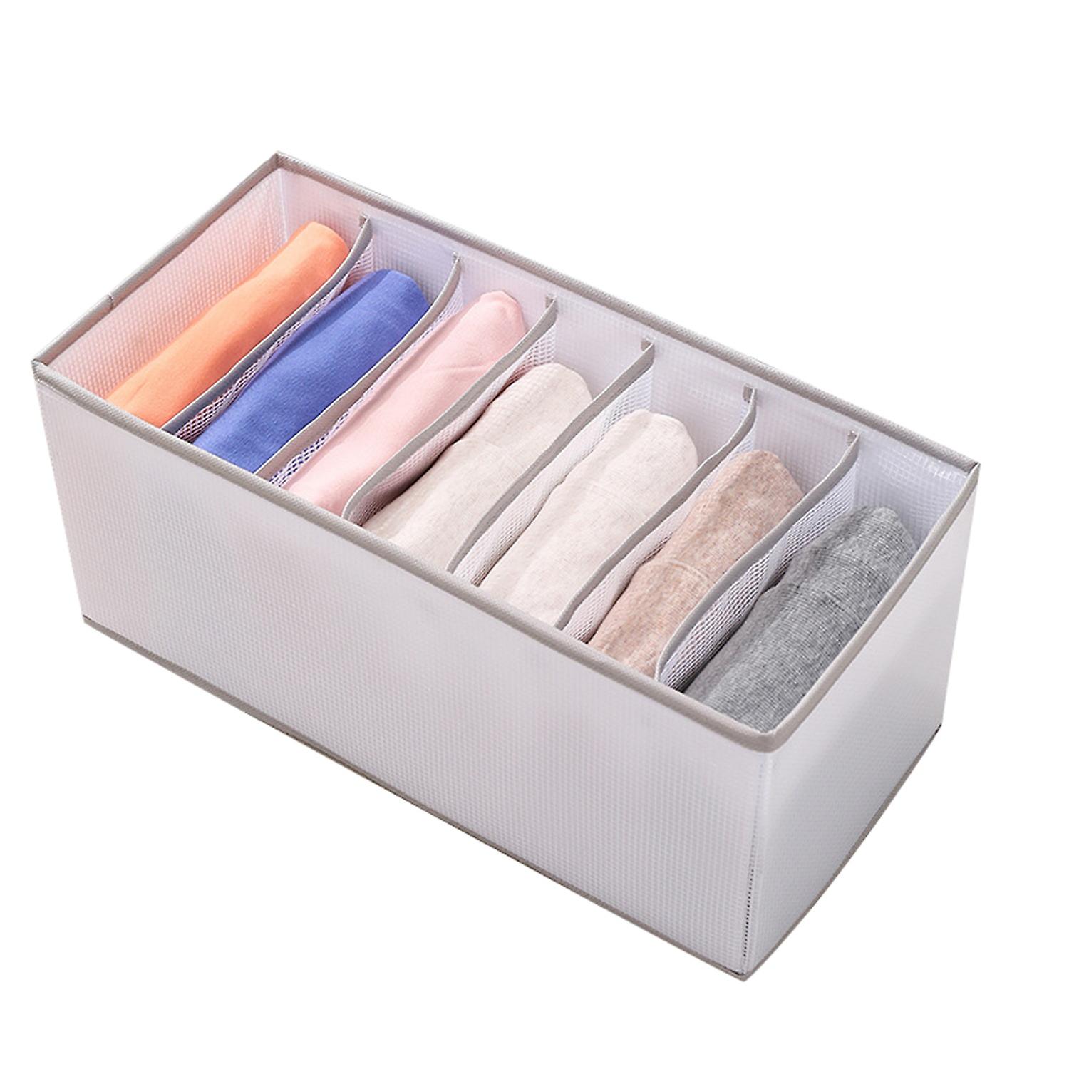 Elastic Multi-layer Clothes Storage Box PVC Practical Individual Grid Clothes Storage Case for Home