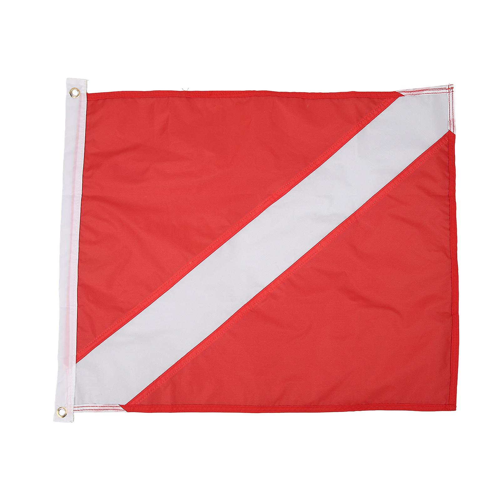 Polyester Diver Down Flag,Red White Diving Flag Diving Flag Dive Flag Float Reliable and Durable