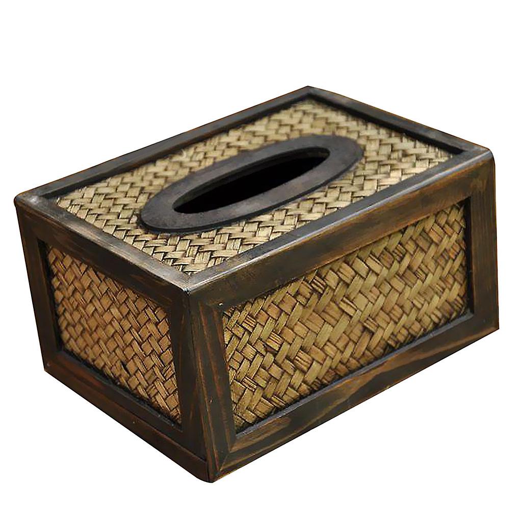 Bambus Taschentuchbox Spender Abdeckung Serviette Papierhalter Papierhandtuchetui