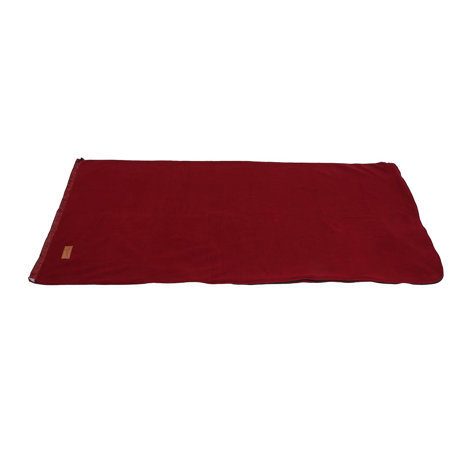 Deep Red Fleece Sleeping Bag Liner – Cozy Blanket for Camping, Travel & Backpacking