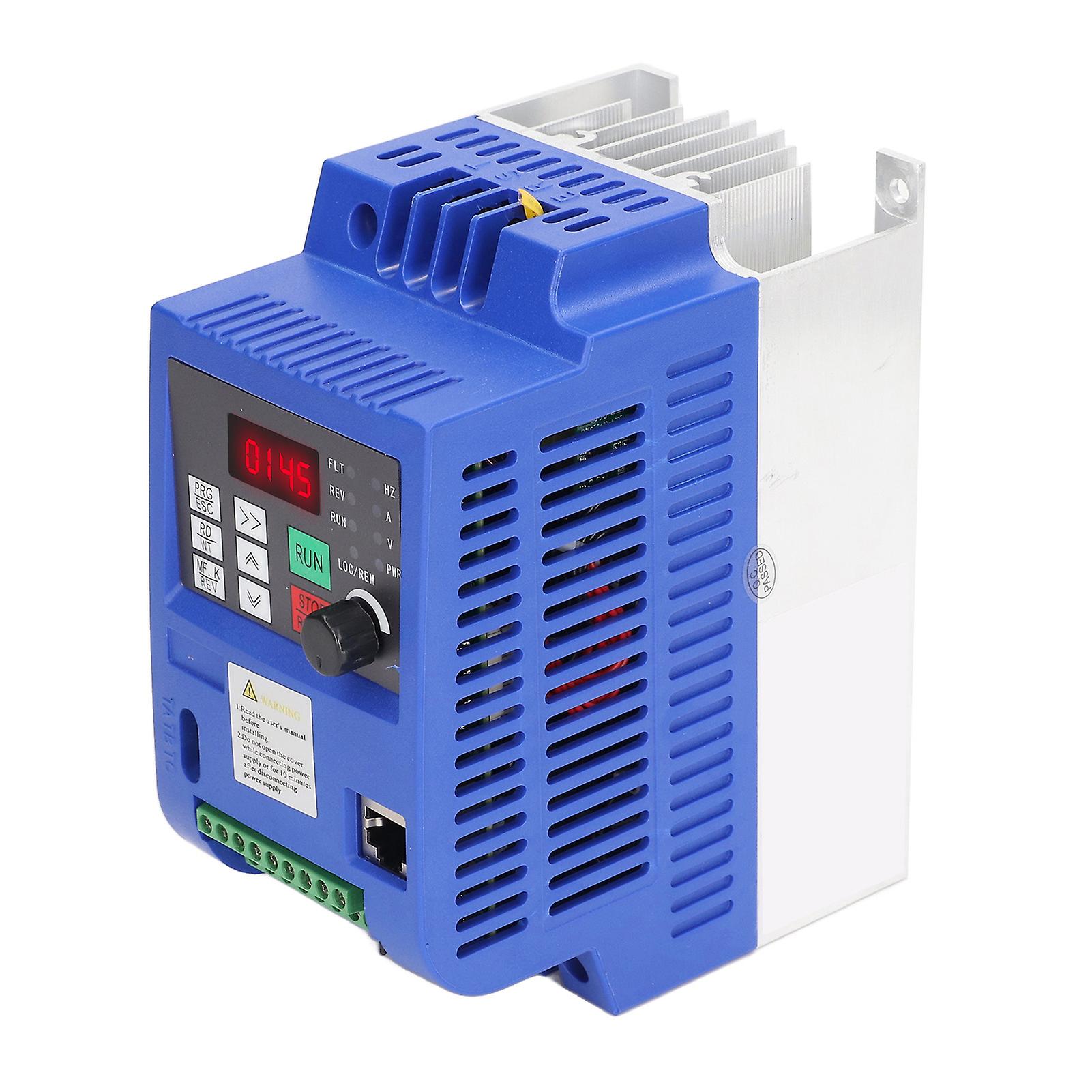 1.5KW VFD: Single Phase 220V AC Input, 3 Phase 0‑220V AC Output