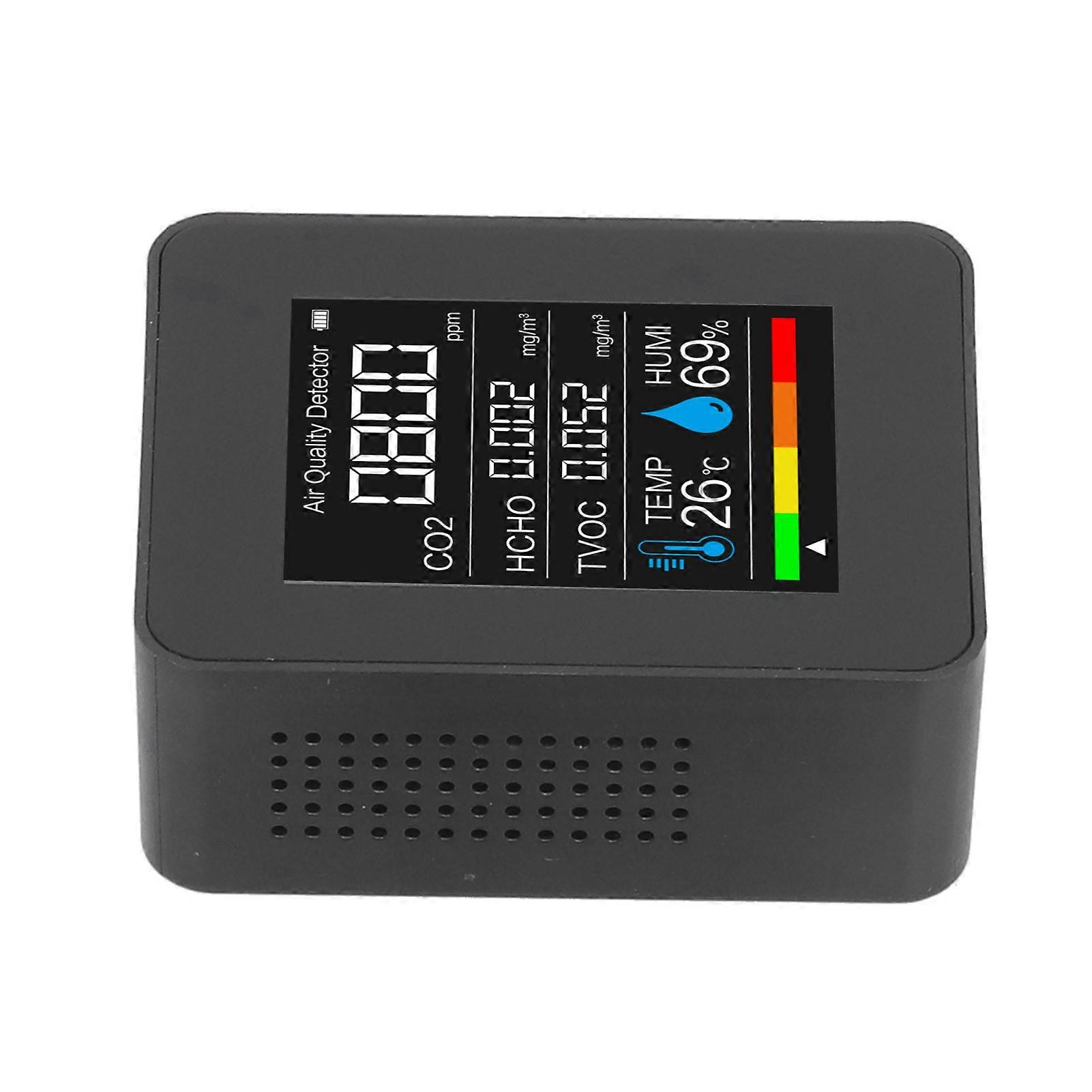 CO2 Detector Portable Temperature Humidity Air Quality Monitor Meter with Bluetooth Function for Office Home