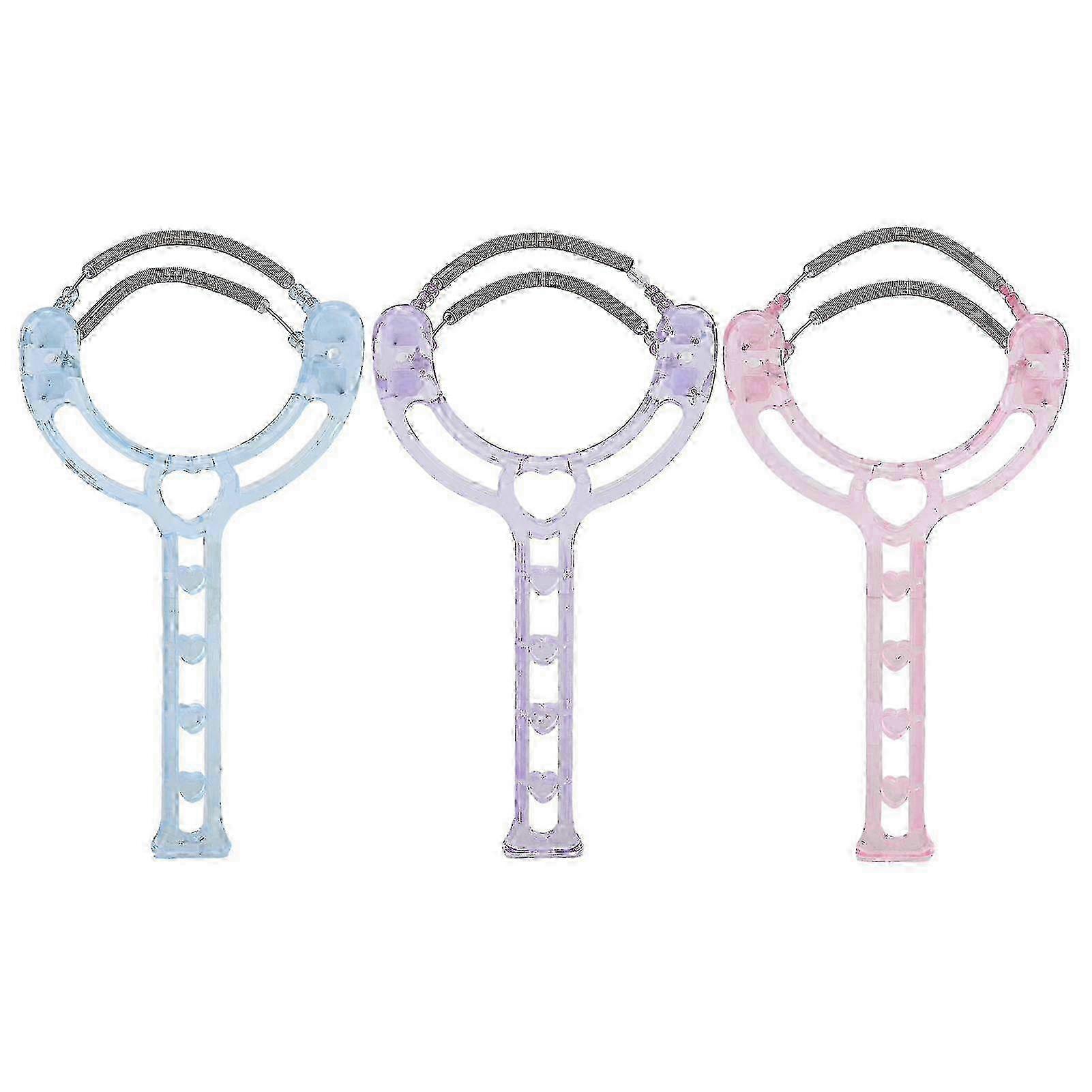 3pcs Portable Spring Facial Hair Remover for Women Eyebrows Chin Cheeks Mustache Upper Lip