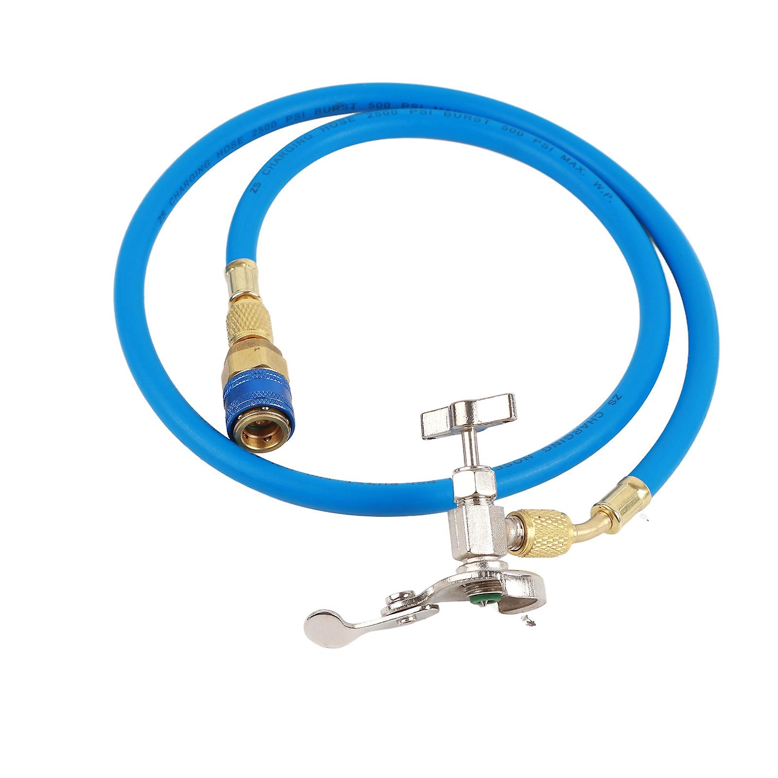 R134a Refrigerant Recharge Hose Gas Can Fitting Pipe Can Tap for R502 R‑12 R‑22 Refrigerant