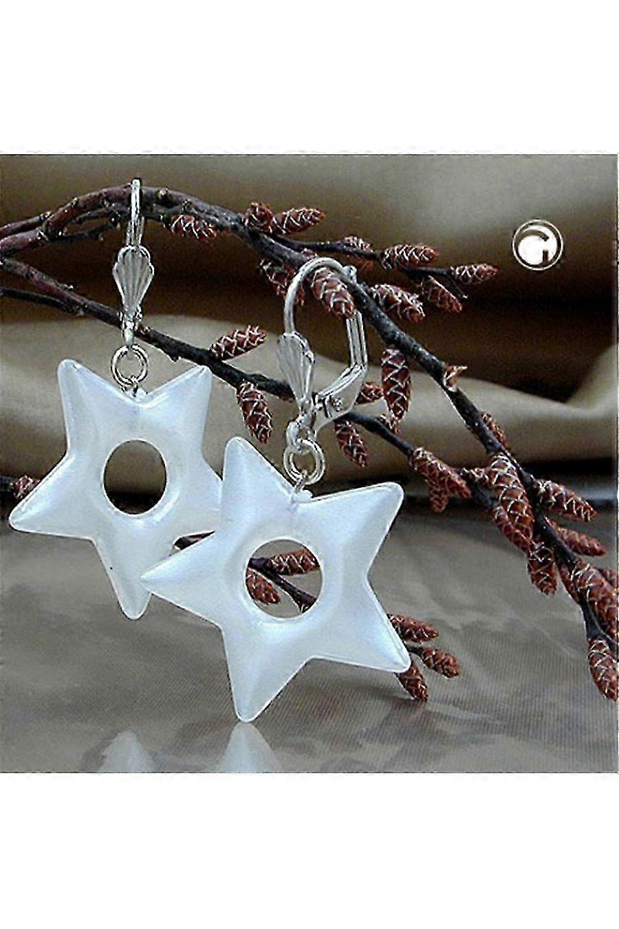 Leverback Earrings Star Silver 925 - Gl02009