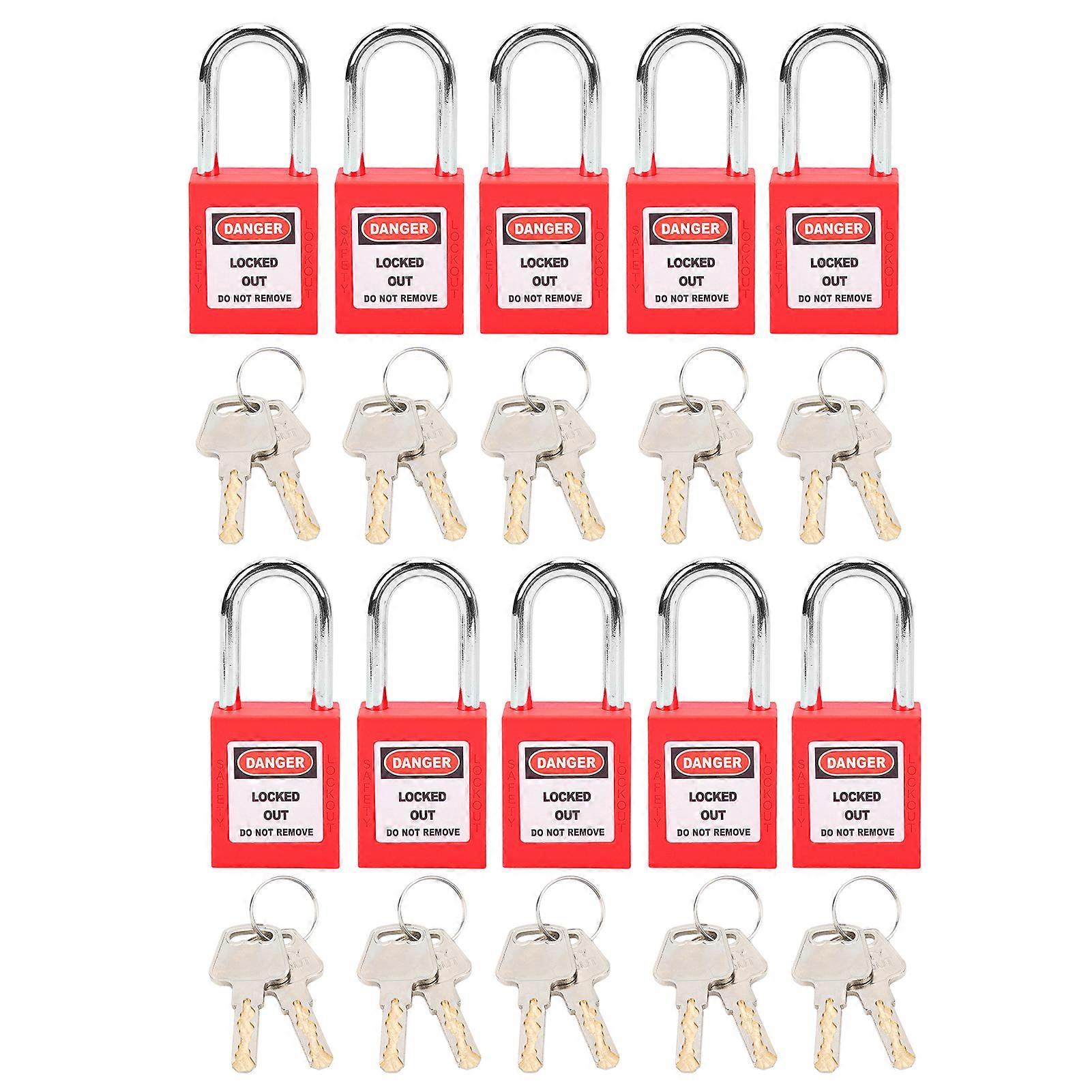 High-Temperature Resistant Safety Padlock - Durable Lockout Tagout with Writable Label