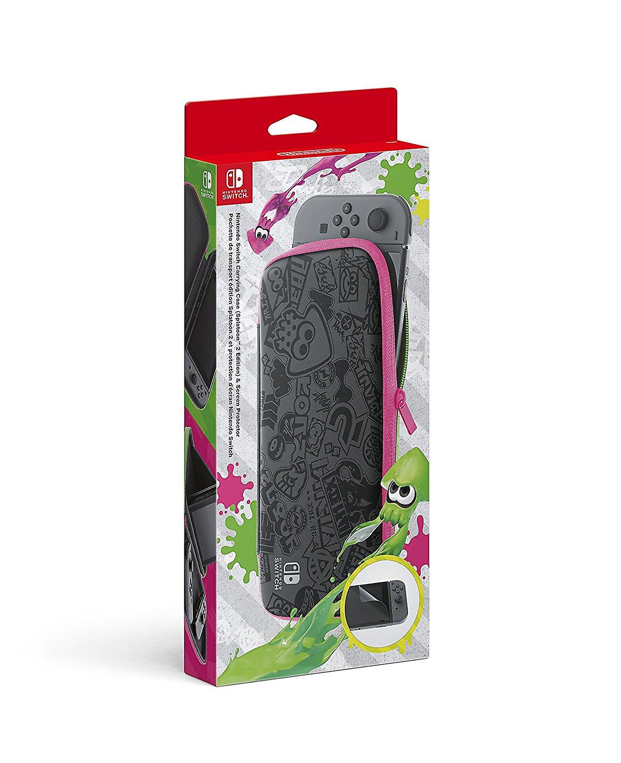 Nintendo Switch Accessory Set (carry Case + Screen Protector) - Splatoon 2 Edition