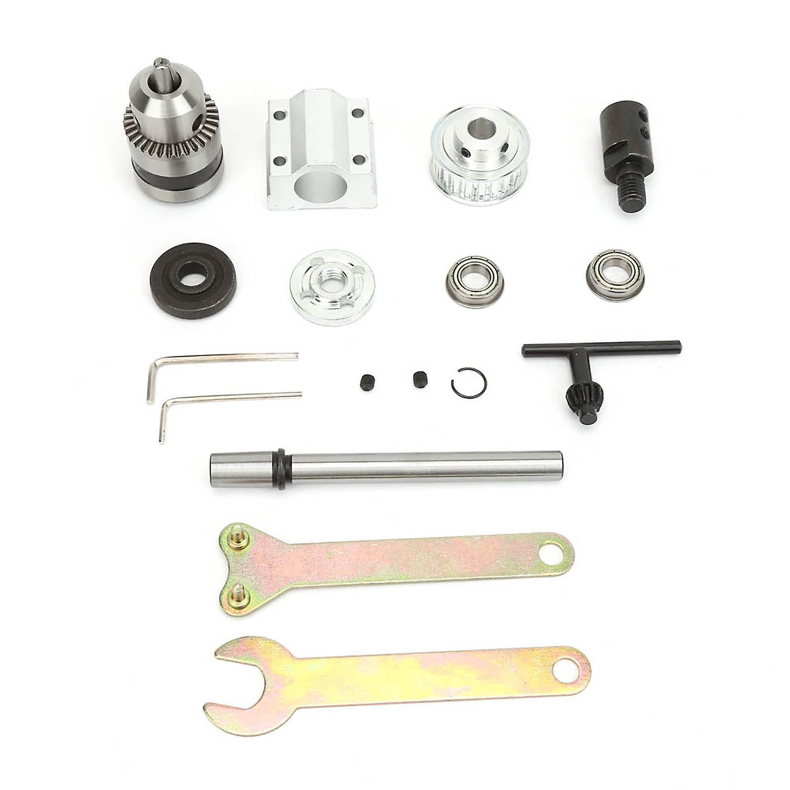 B12 Non-Motorized Spindle Assembly, M10 Drill Chuck, Arbor Sleeve for Table Saw, DIY Bench Drill