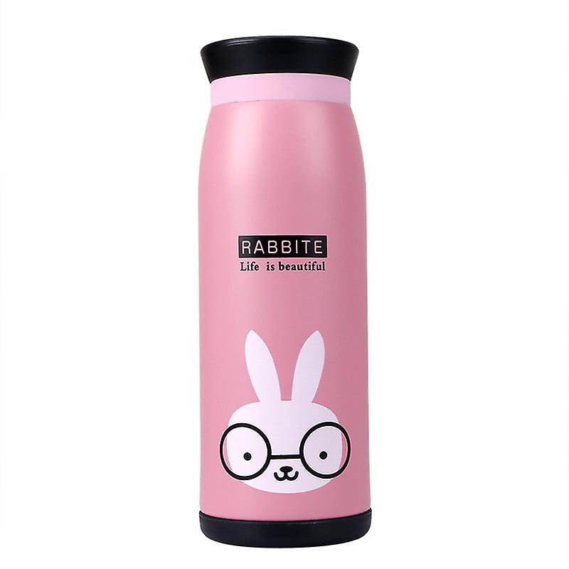 Kids Water Drinking Bottle Cute For Child Double-layer Vacuum Stainless Steel Insulation Cartoon Animal