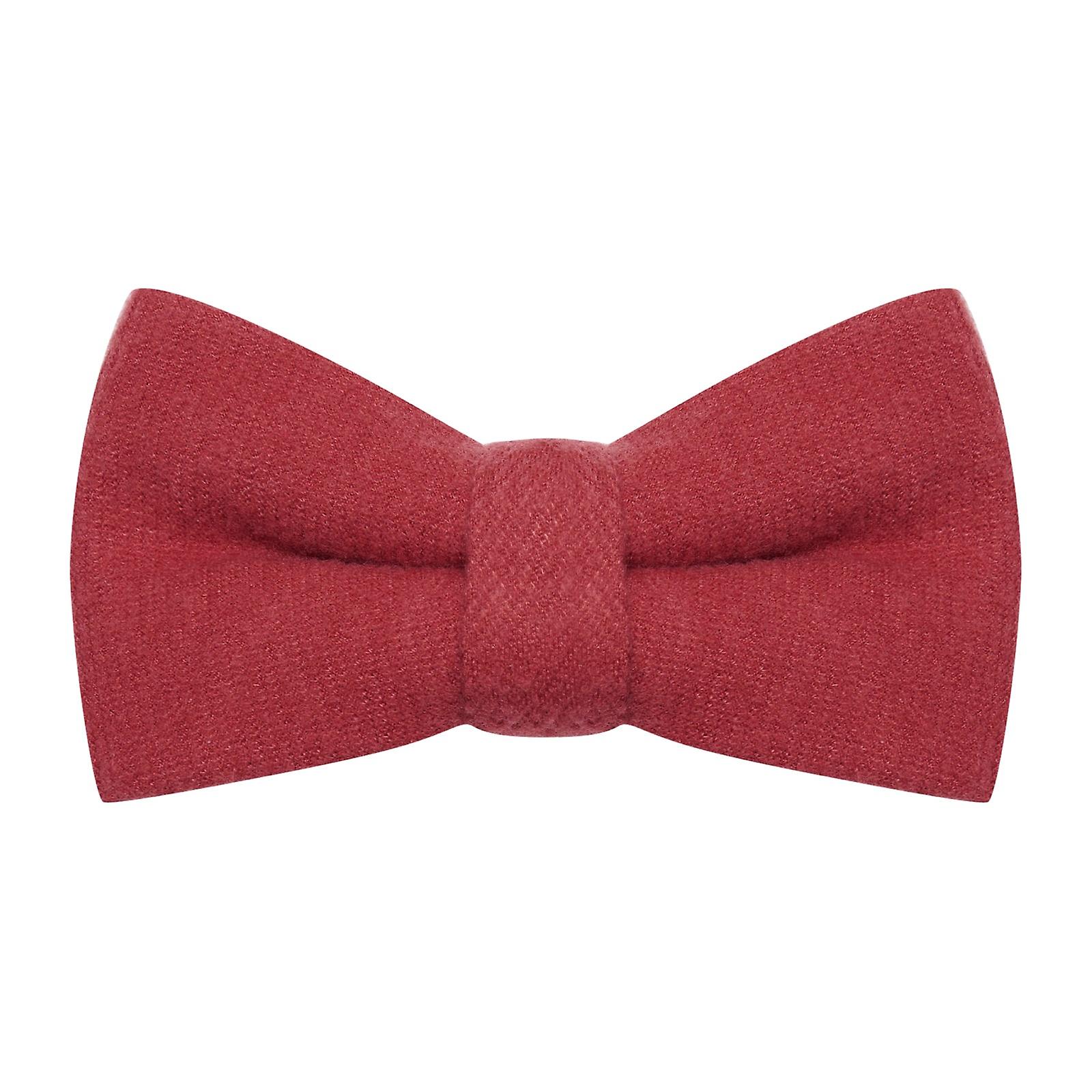 Dark Pastel Red Donegal Tweed Bow Tie