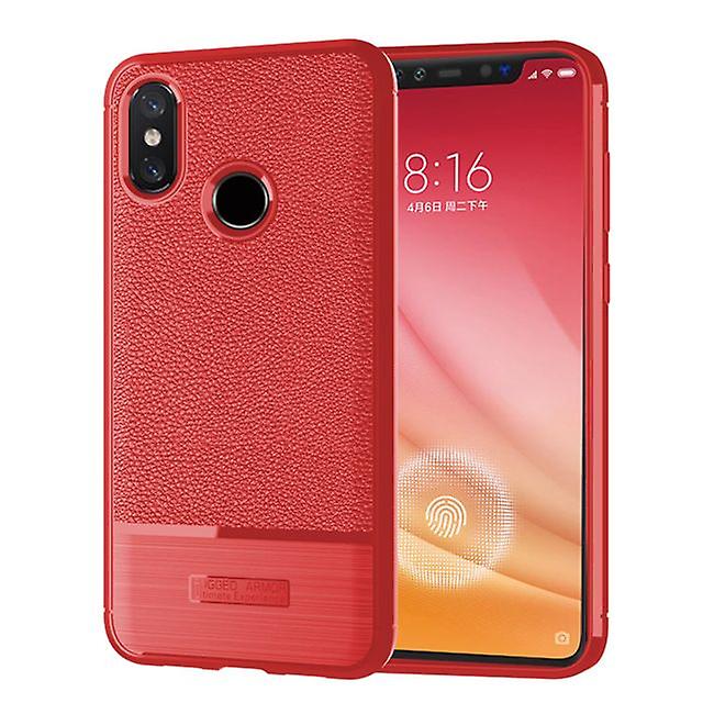 Soft Shockproof Protective Shell Case for Xiaomi Mi 8 Pro - Red