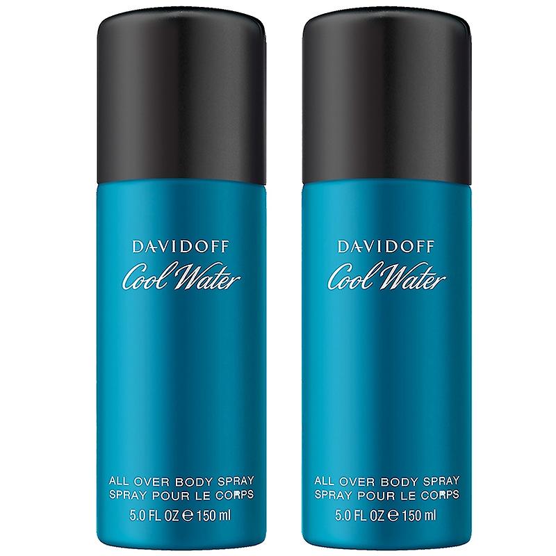 2 Stück Davidoff Cool Water Body Spray 150ml