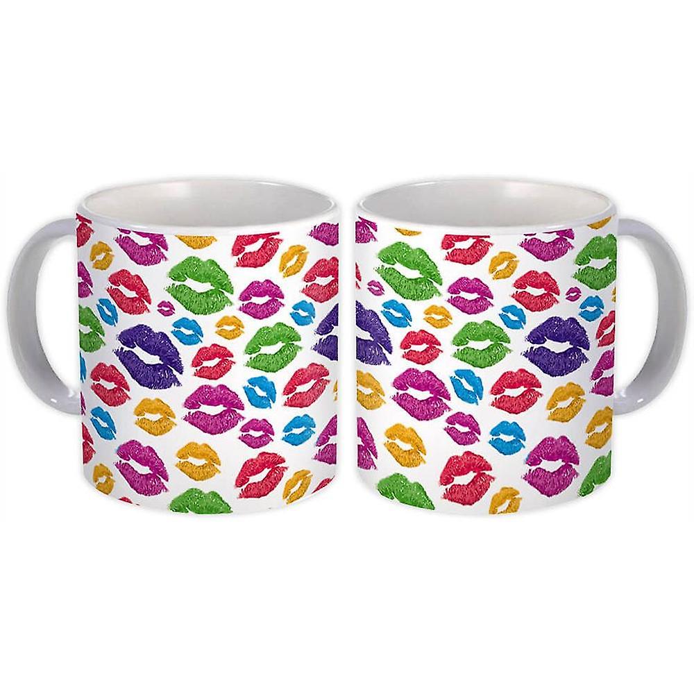 Gift Mug: Rainbow Lips Prints
