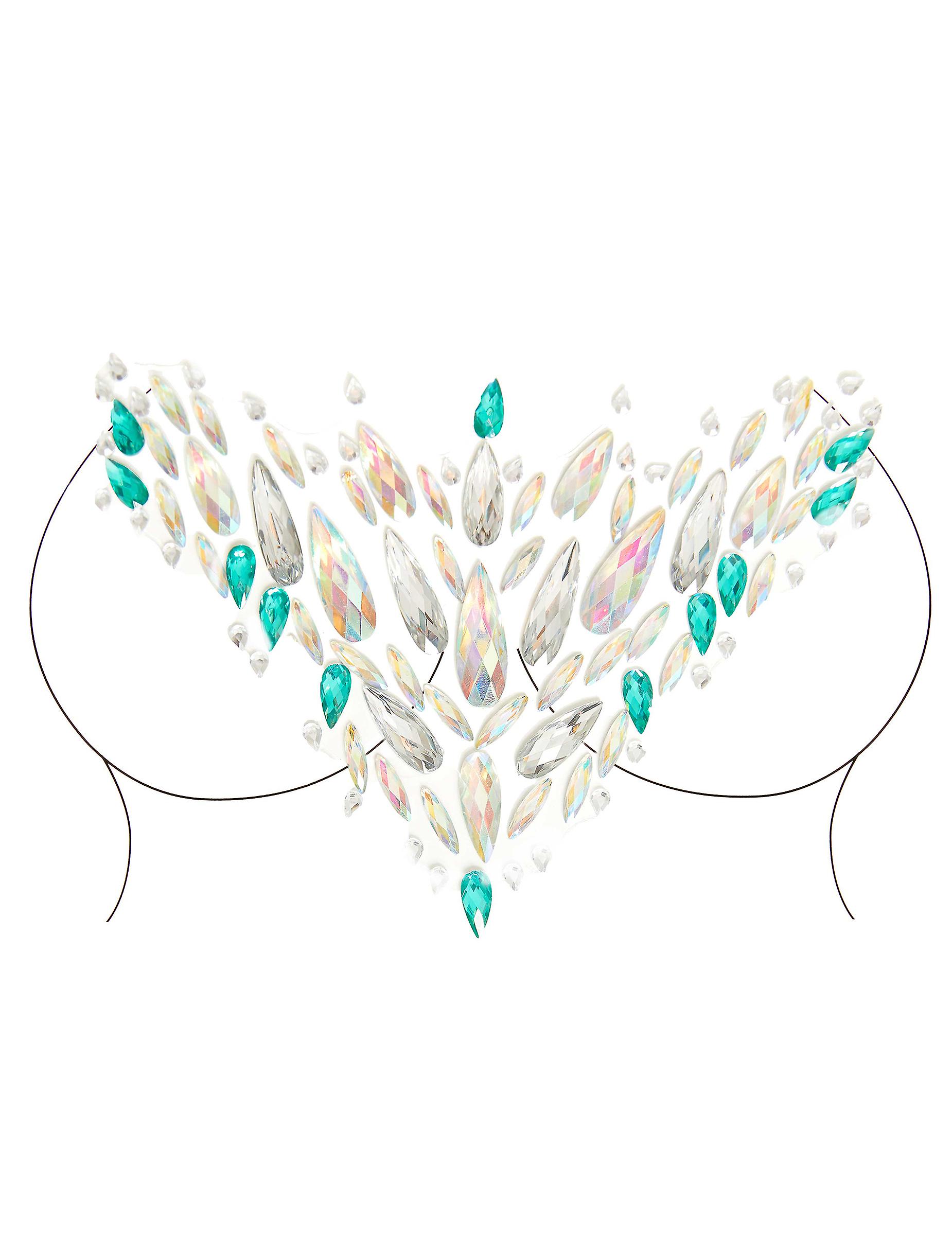 Vuxen sjöjungfru självhäftande kroppssmycken