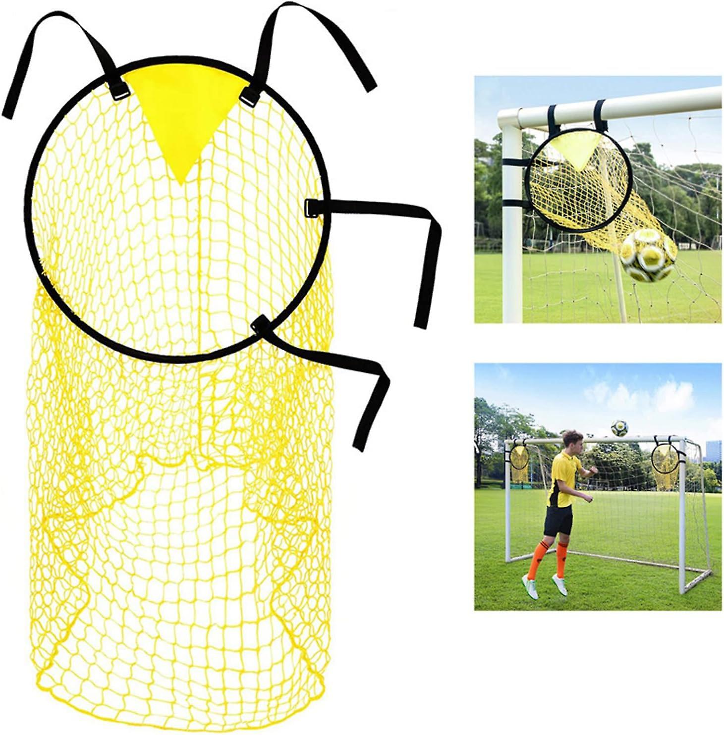 Football Target Net,Football Target,Foldable Football Target Net,Football Goals Target Nets,Football Training Equipment Target Training Nets.(Yellow)