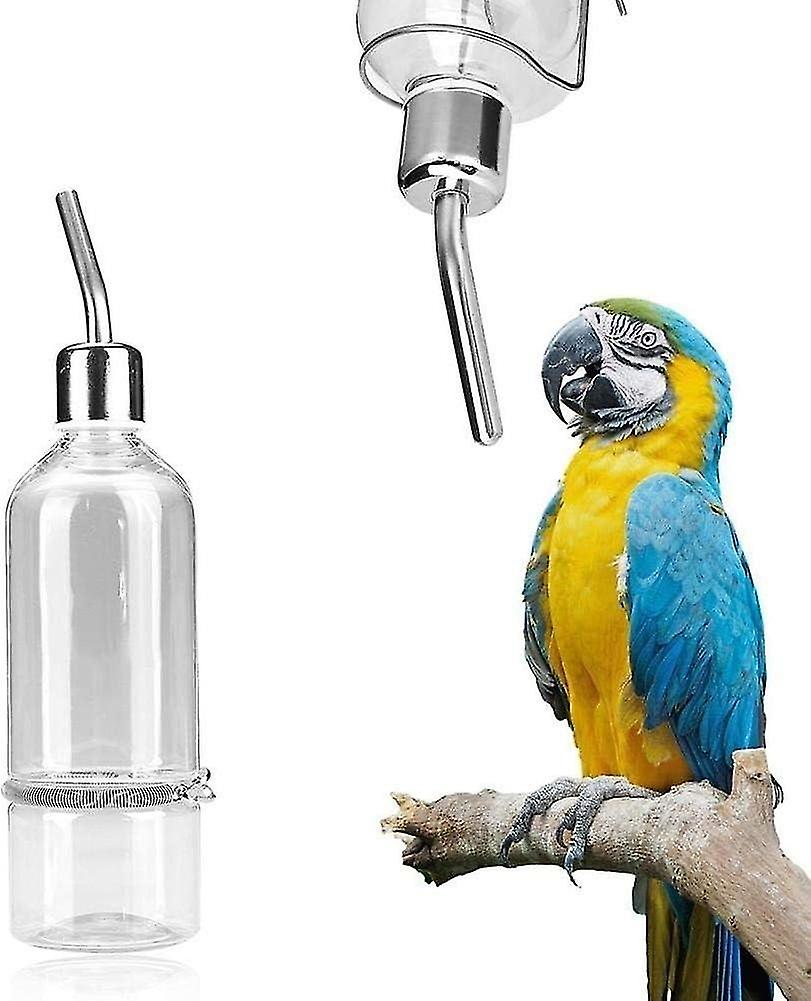 Parrot Waterer, Nipple Nipple Hanging Water Feeder Bottle Without Drip Dispenser for Pets with Nippl