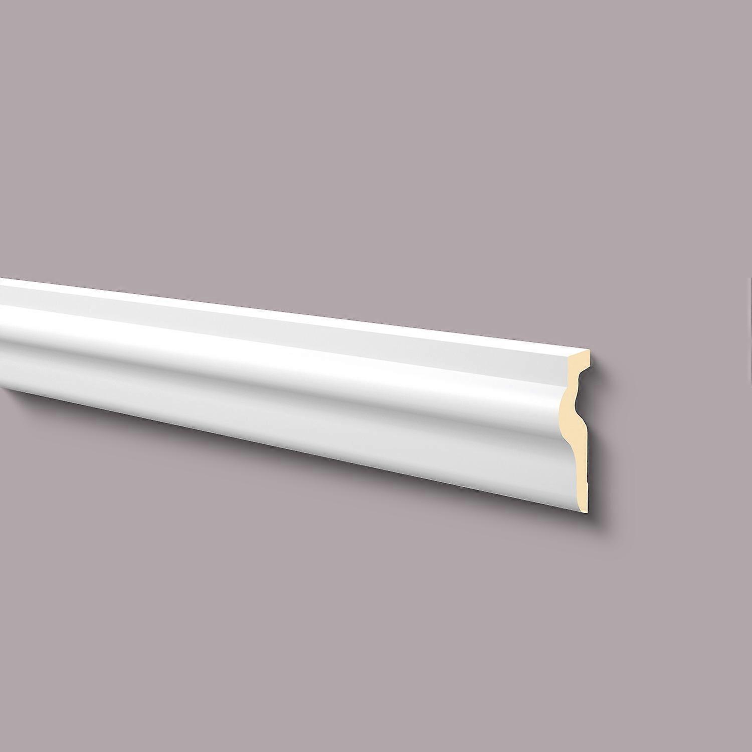 NMC 1 x door frame MA13 DOMOSTYL 200 cm x 5 cm x 14 cm white polyurethane hard foam pre-primed light, robust, extremely dimensionally accurate