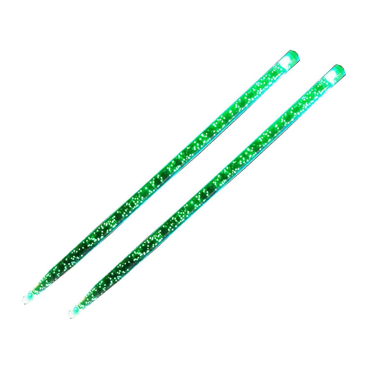 1 Pair Drum Sticks Luminous Teardrop-shaped Head Acrylic Environmental Protection Drumstick For Scho
