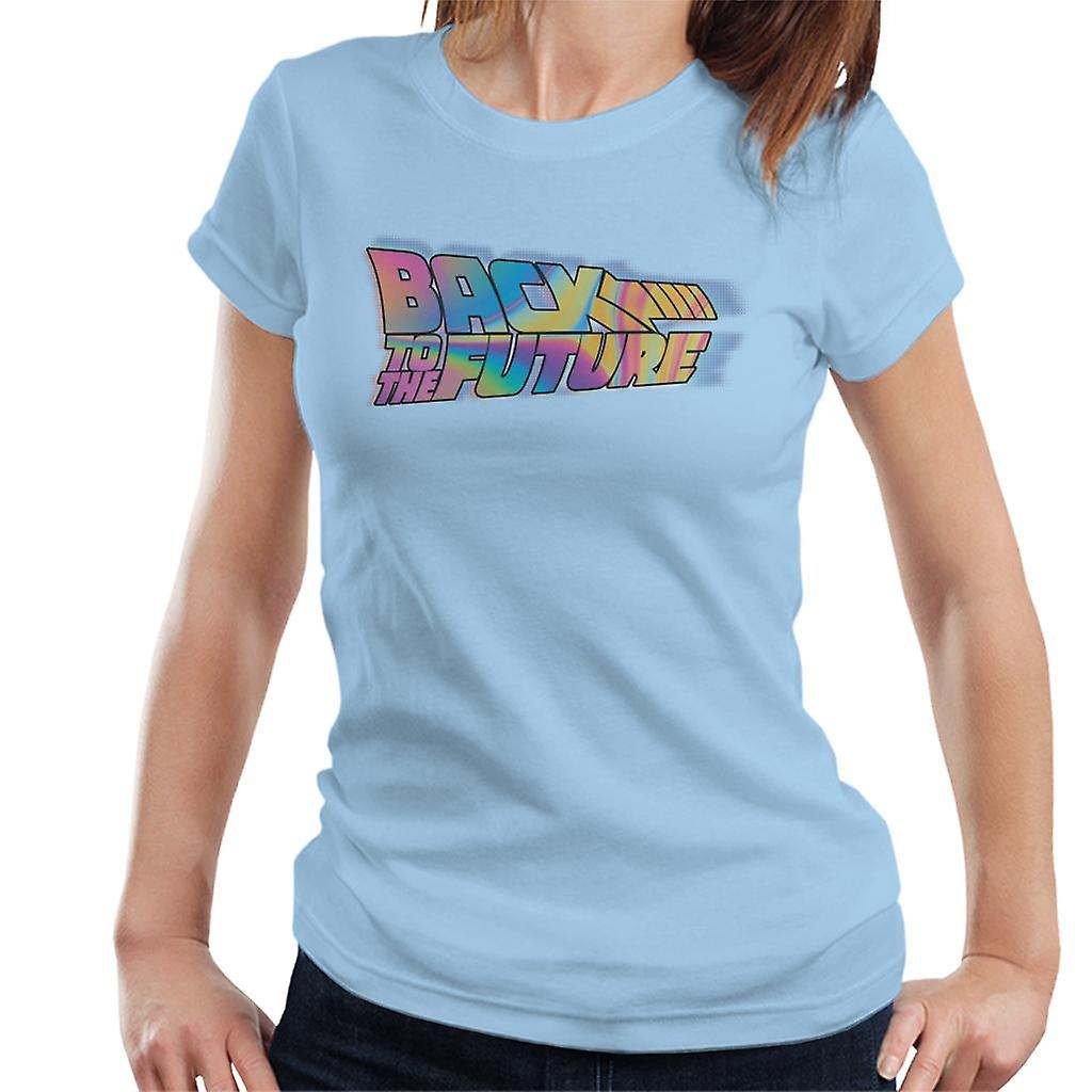 Back to the Future Mist Gradient Logo Women's T-Shirt