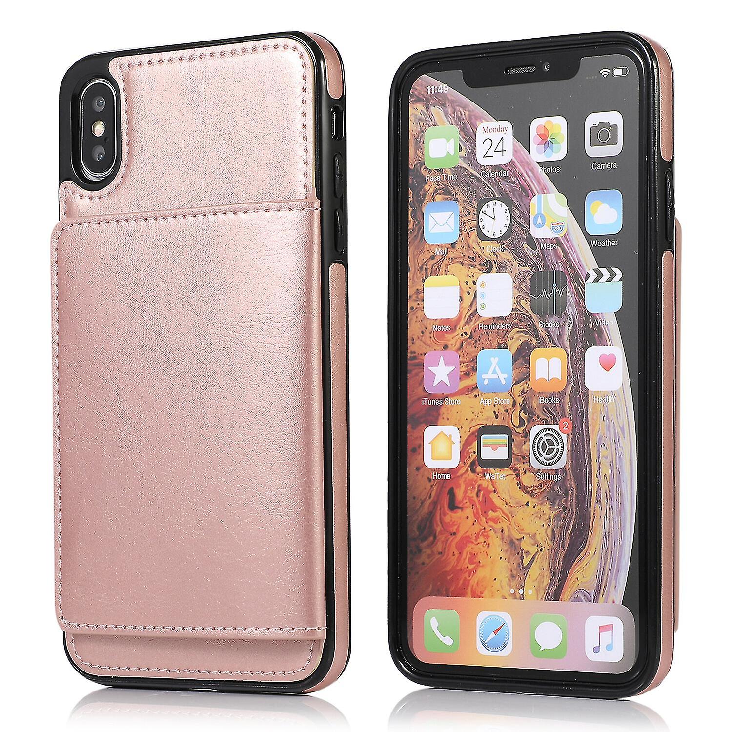  Iphone Xs Max Case With Card Holder Pu Leather