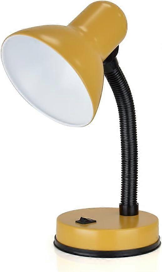 lexi Desk Lamp with Versatile Flexible Neck - Integral On/Off Switch - Approx. 34cm Height - L958MS - English Mustard