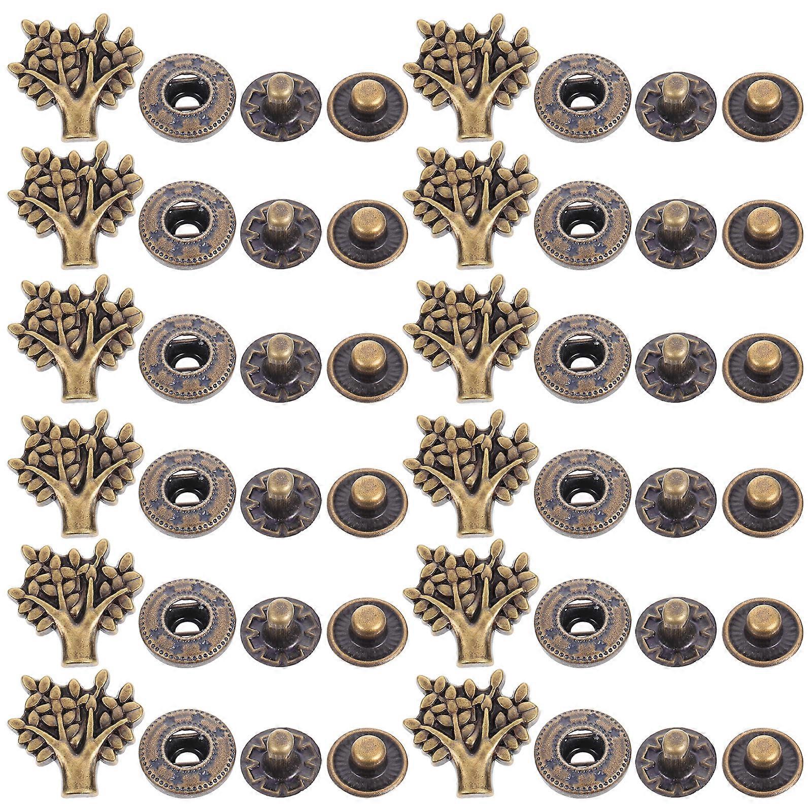 20 Sets Zinc Alloy Button Purse Buckle Snap Button Cartoon Wallet Buckle