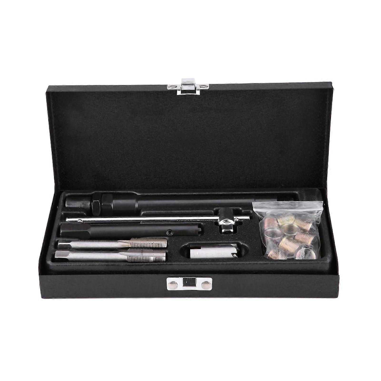25 Pcs Car Spark Plug M14*1.25 Tap Screw Thread Tools Repair Kit with Case NO.76631