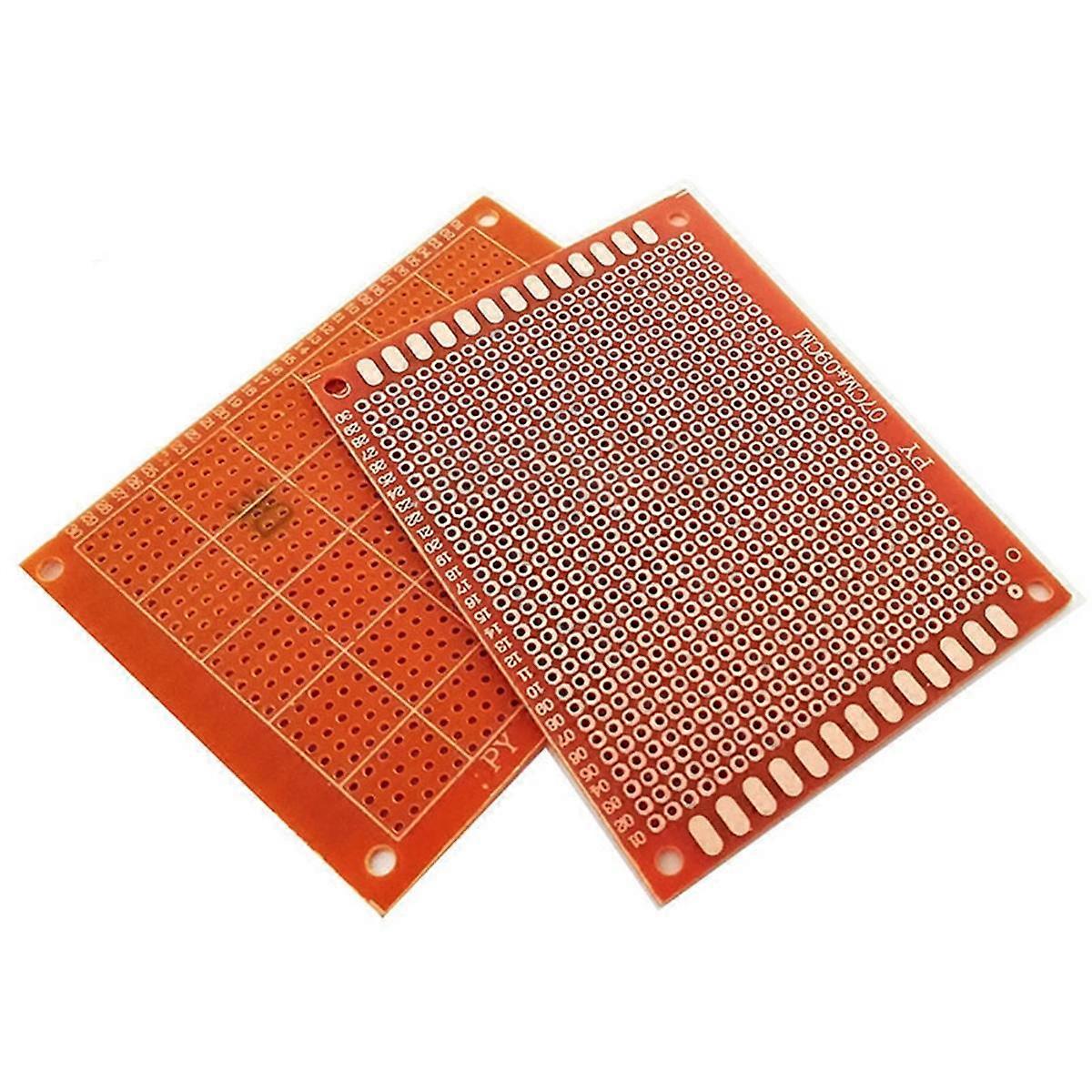 30 stk prototype PCB universalkort 7x9cm ensidig sirkulært brett DIY elektronisk sett