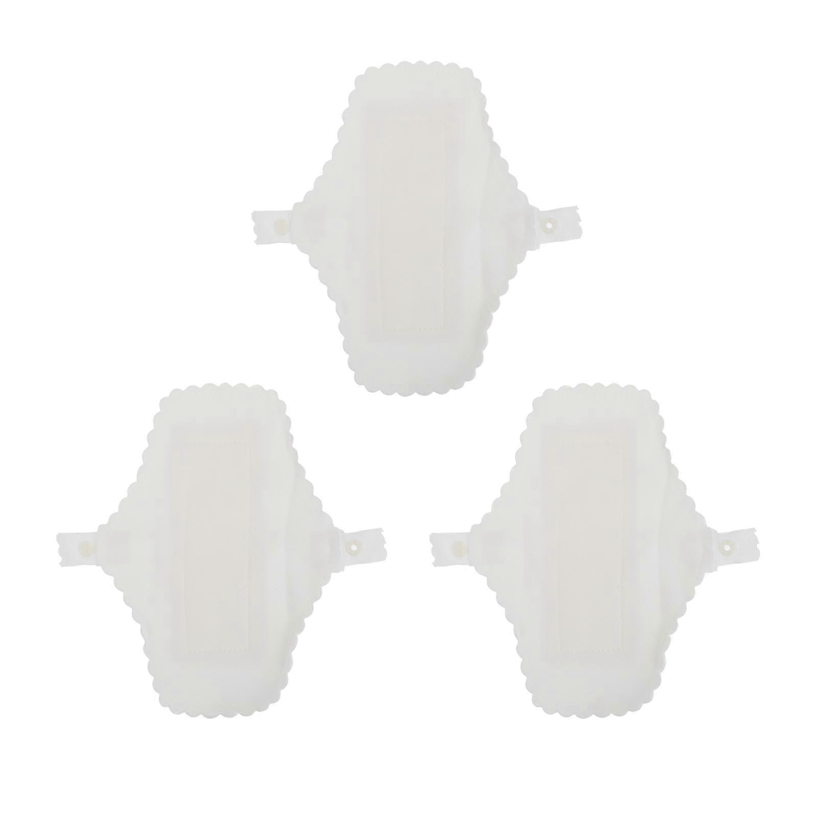 3 Pcs Pantiliners Serviettes réutilisables Menstruations Réutilisables Protège-slips Réutilisables Serviettes Femmes Mama Pads