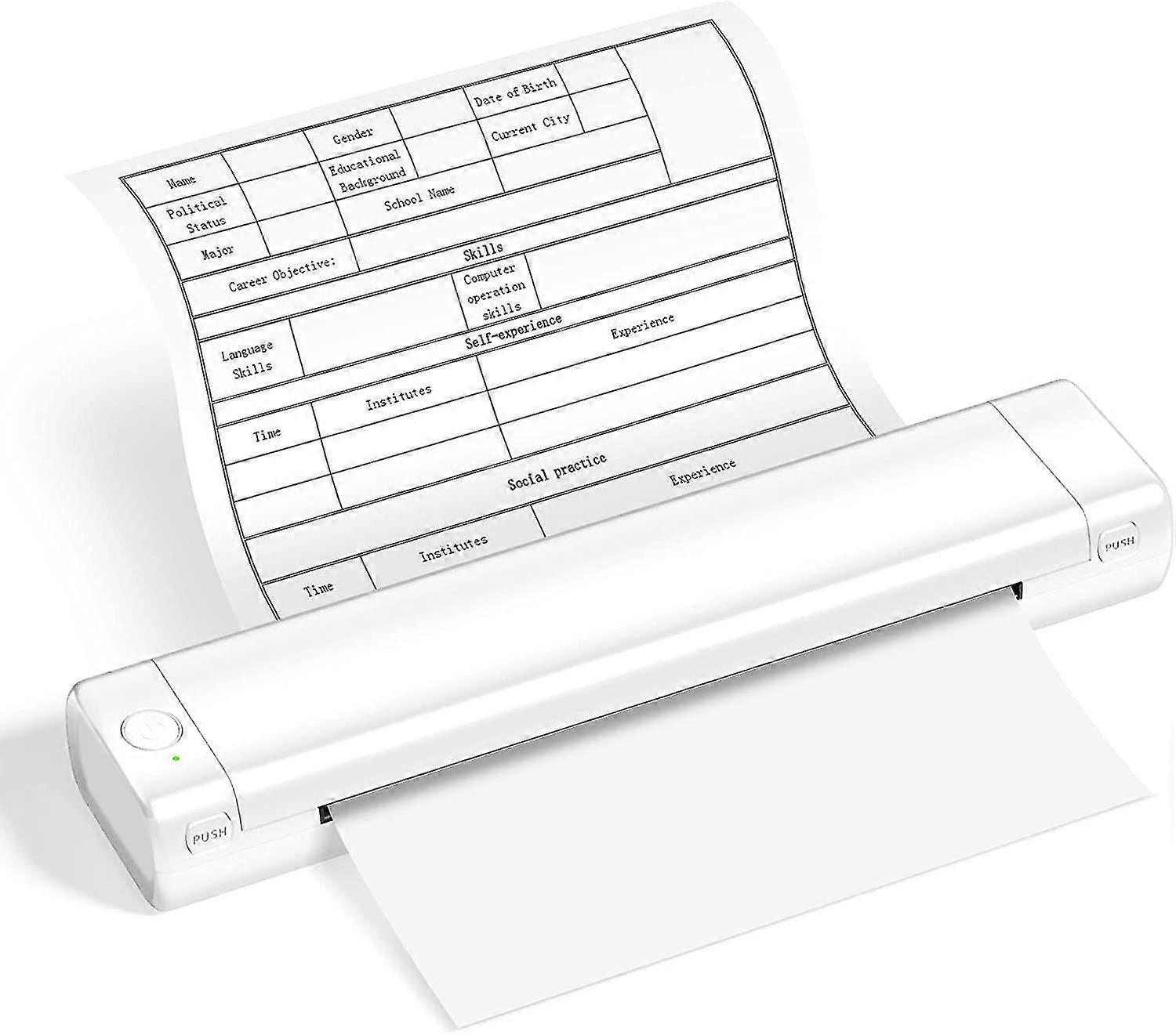 M08f A4 Wireless Thermal Printer Portable Handheld Bluetooth Mini Personal Home Office Printers Hd Printing No Need To Use Ink