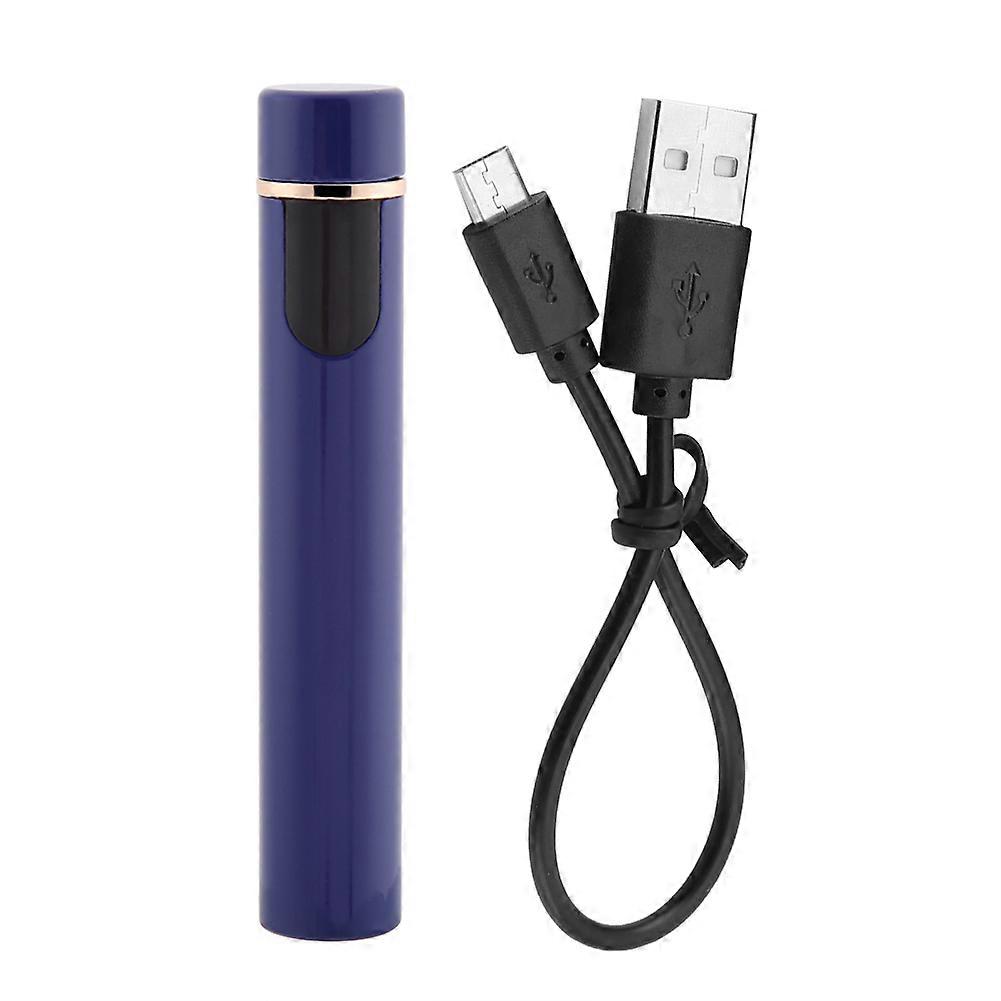 USB Rechargeable Touch Sensor Electric Windproof Mini Cigarette Lighter (Blue)
