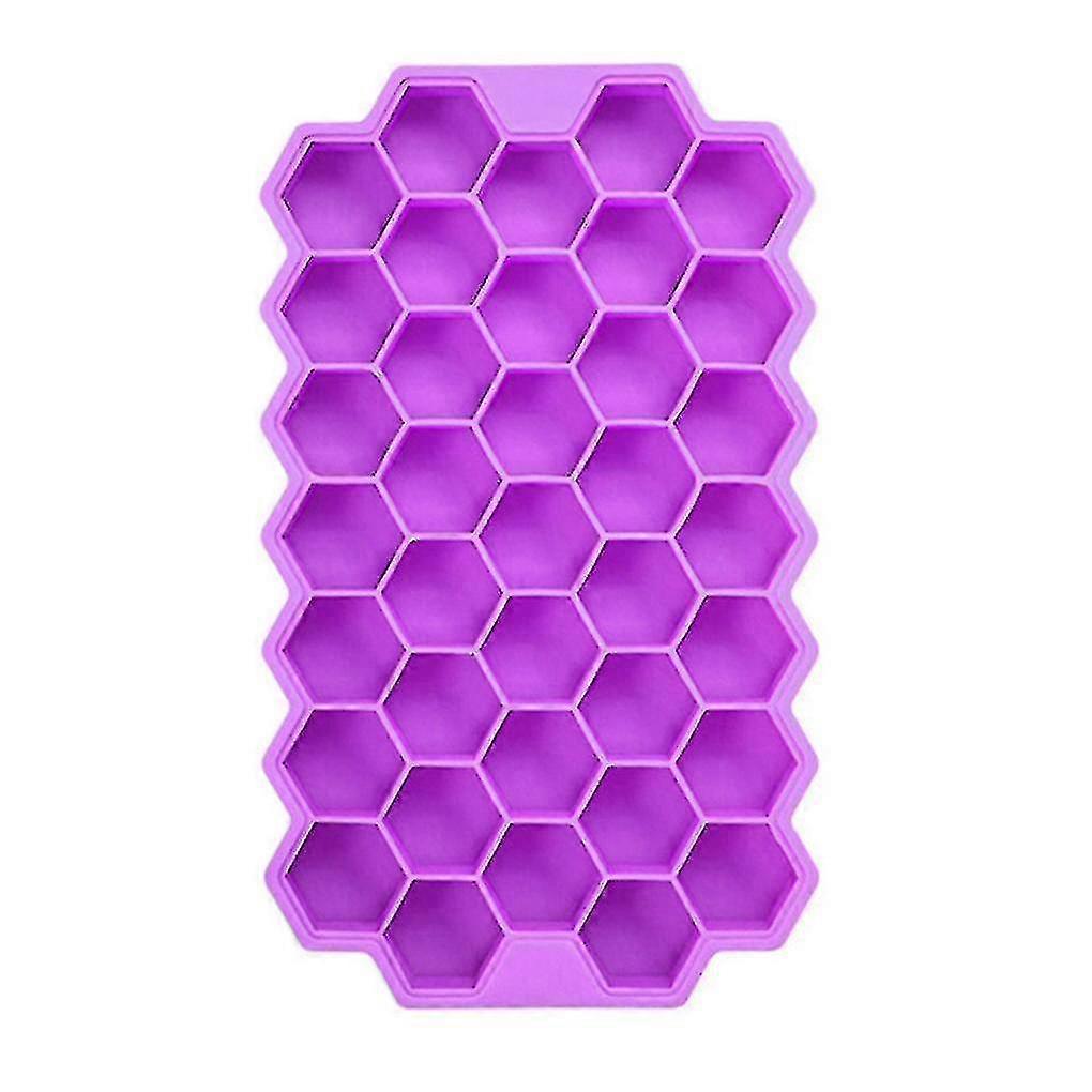 Ice Mould Silicone Diy Pudding Jelly Cube Tray 37 Grids Honeycomb Ice Maker