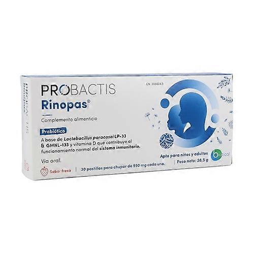 Probactis rhinopas probiotics strawberry 30 chewable tablets (Strawberry)