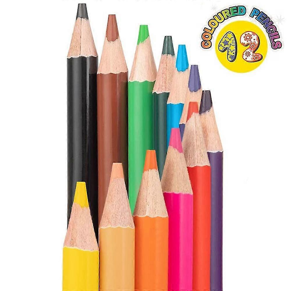 12/48 Count Colored Pencils Presharpened Color Pencil Set Kid Student Child School Painting Supplies